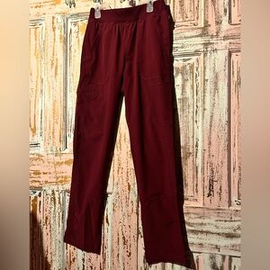 Stylish Maroon Cargo scrub Pants for Women